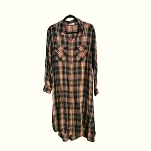 Natural Life flannel midi dress. Xl